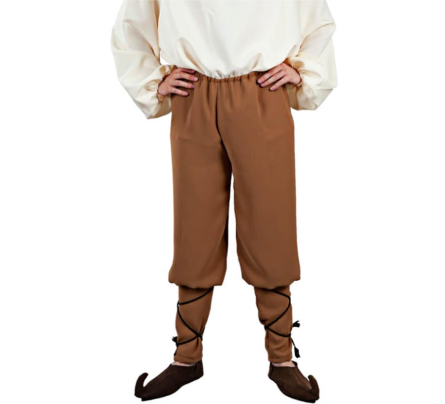 Translation missing: fr.Pantalón Medieval de Tabernero marrón para hombre