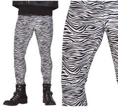 Pantalon Rock Imprimé Zèbre Adulte