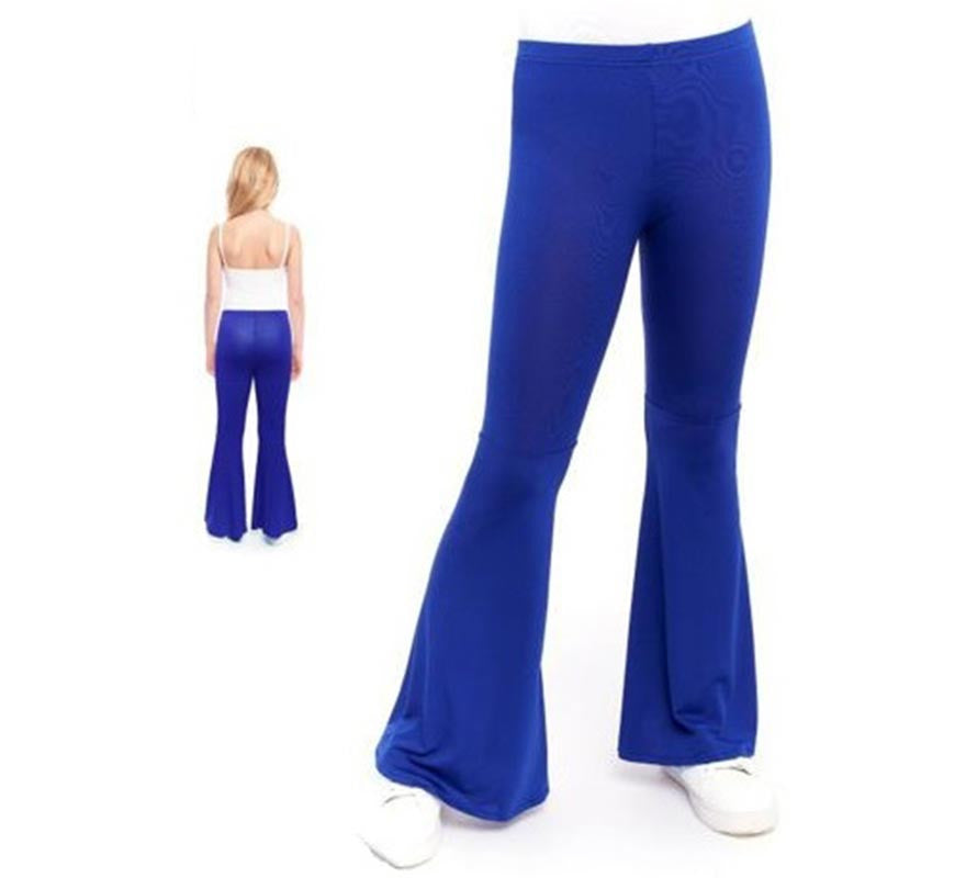 Translation missing: fr.Pantalones de Campana de Punto color Azul para niños