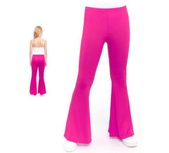 Pantalon cloche tricoté fuchsia pour enfant