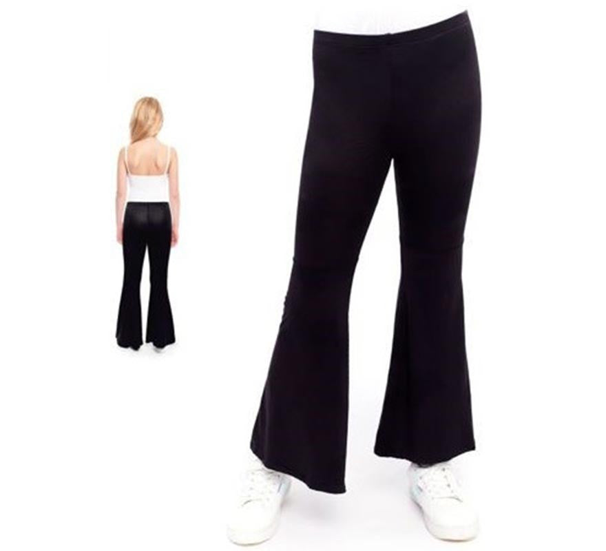 Translation missing: fr.Pantalones de Campana de Punto color Negro para niños