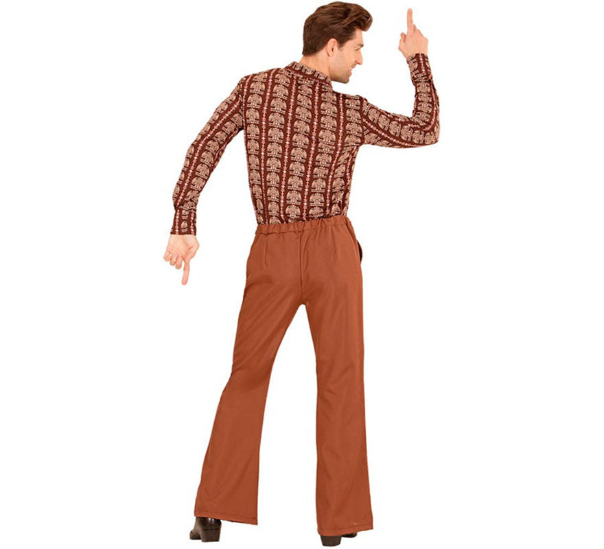 Translation missing: fr.Pantalones Disco Años 70 marrón para hombre