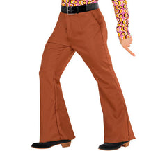 Pantalon disco marron années 70 pour homme