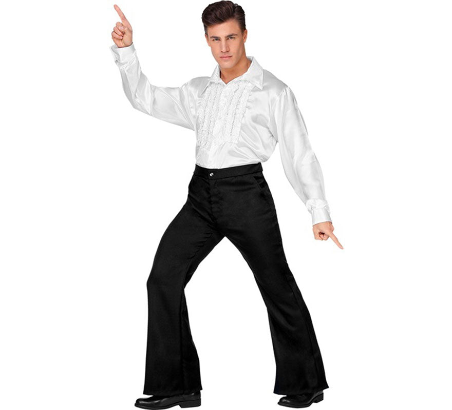 Translation missing: fr.Pantalones Disco Años 70 negro para hombre