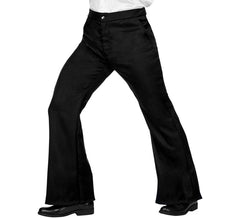 Pantalon disco noir des années 70 pour homme