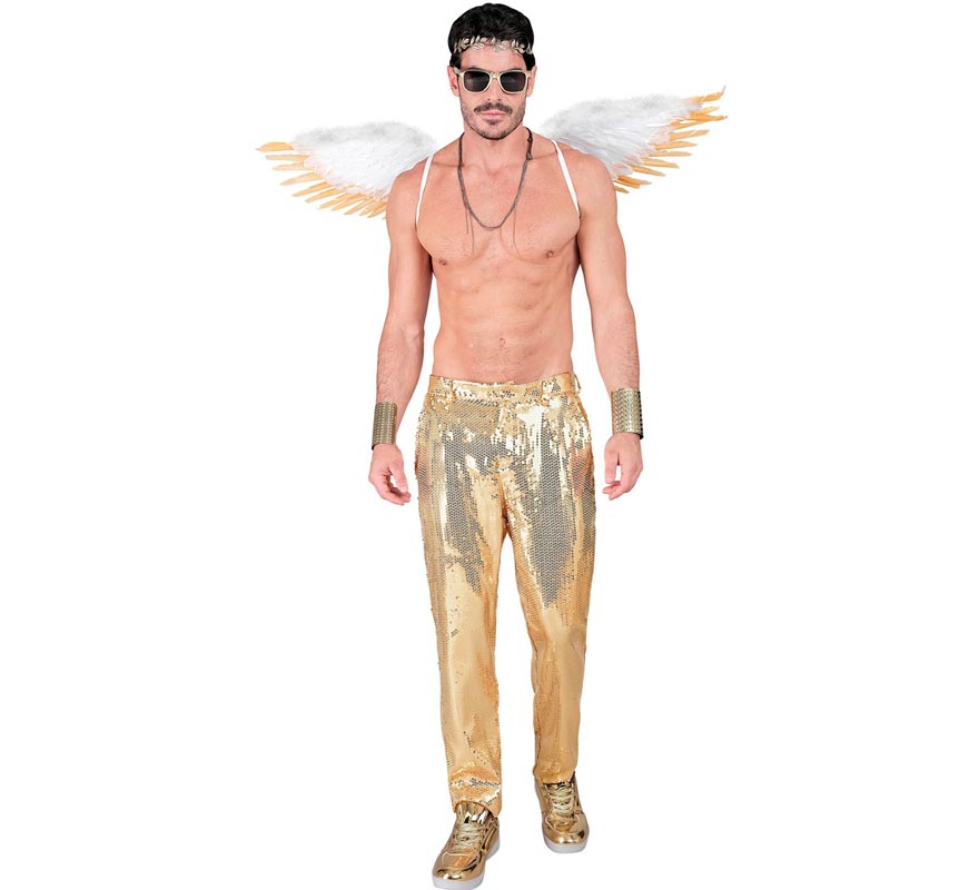 Translation missing: fr.Pantalones dorado con lentejuelas para hombre