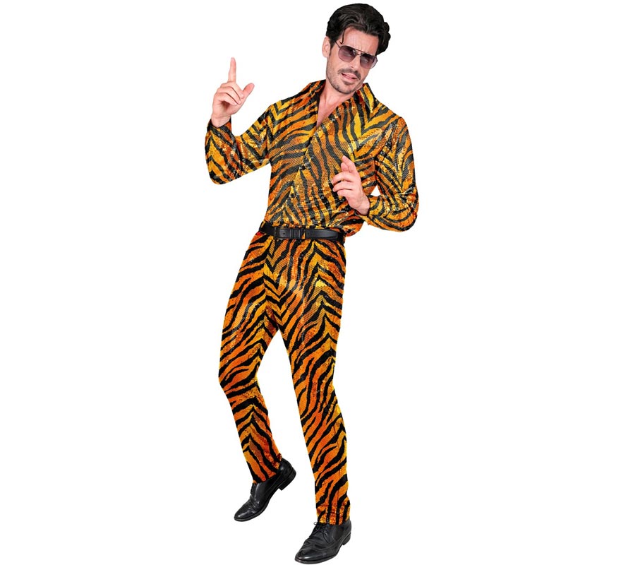 Translation missing: fr.Pantalones Fiesta animal print dorado para hombre