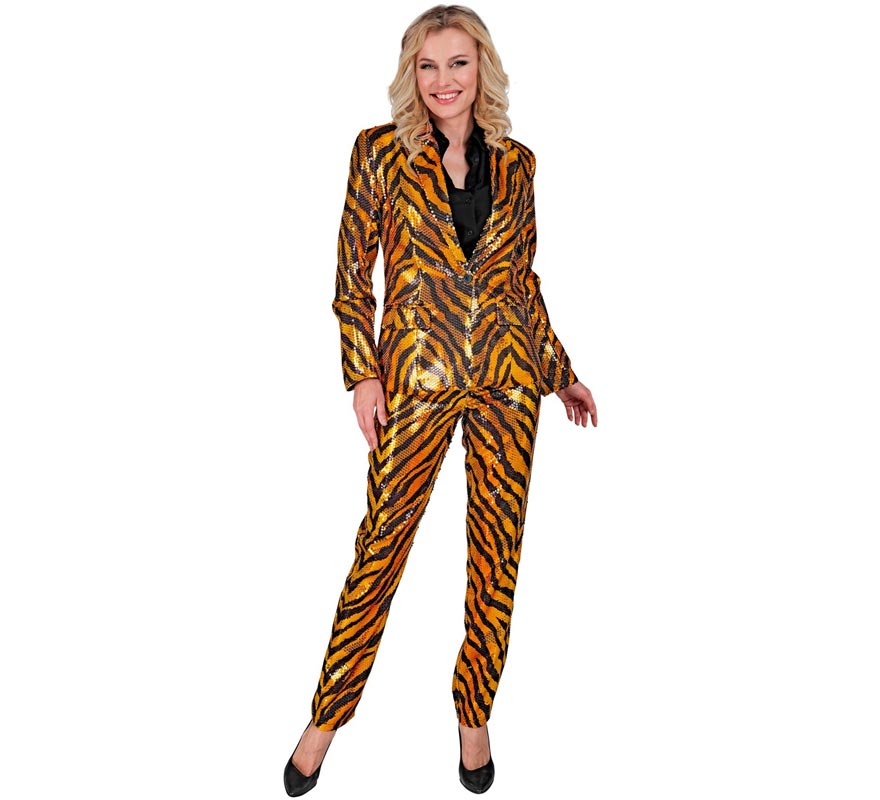Translation missing: fr.Pantalones Fiesta animal print dorado para mujer