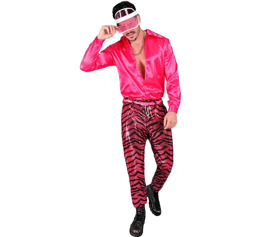 Translation missing: fr.Pantalones Fiesta animal print fucsia para hombre