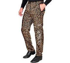 Pantalon de fête animal imprimé léopard pour homme