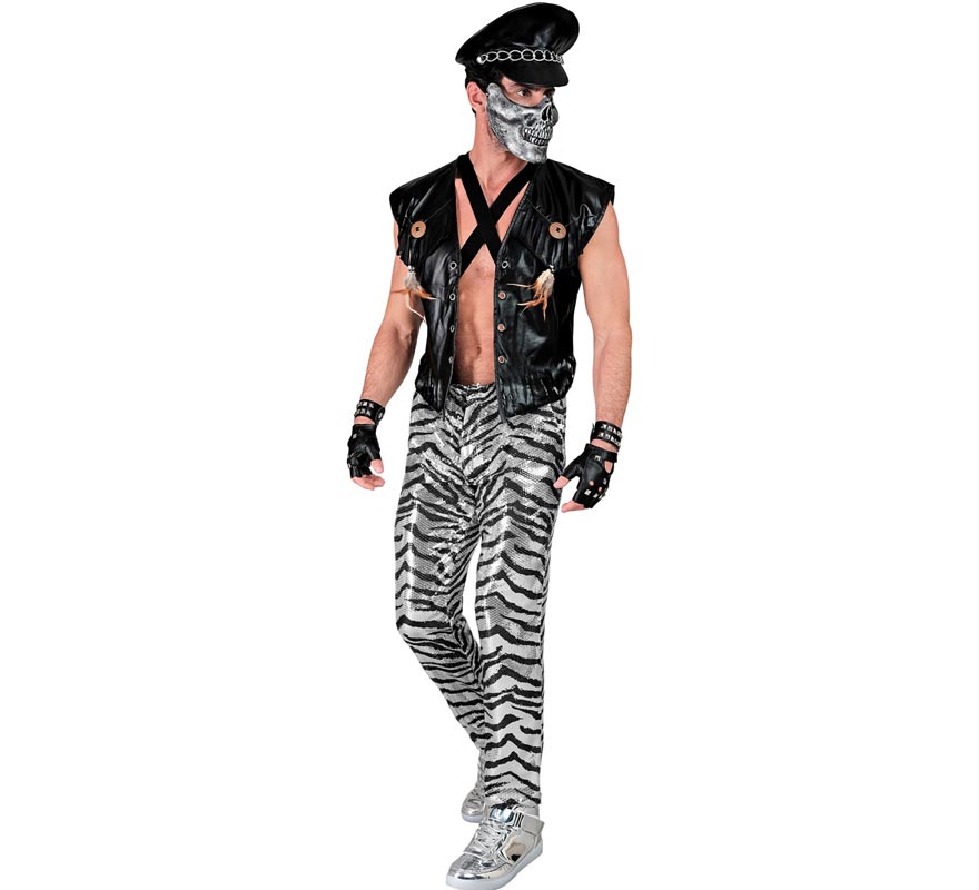Translation missing: fr.Pantalones Fiesta animal print plateado para hombre