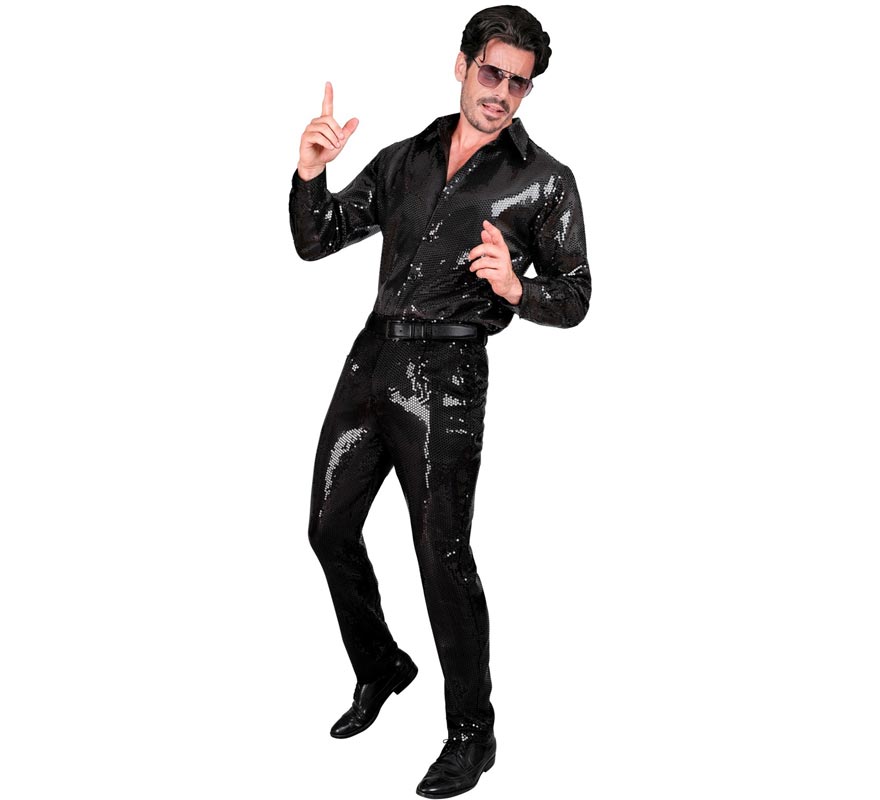 Translation missing: fr.Pantalones negro con lentejuelas para hombre