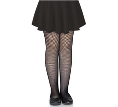 Collants résille noir foncé pour enfant, taille 8-10 ans