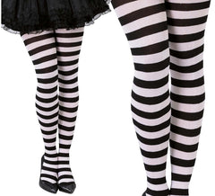 Collants Rayés blanc et noirs