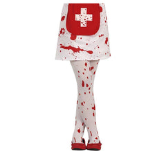 Collants blancs avec du sang d'enfant