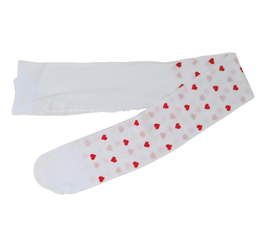 Translation missing: fr.Pantys blancas con Corazones rojos