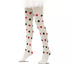 Collants blancs Poker enfant