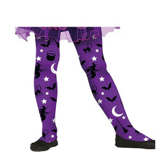 Collants sorcière violets enfant