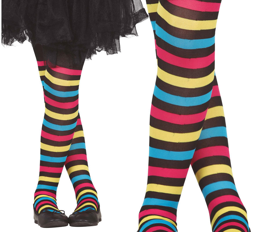 Translation missing: fr.Pantys de Rayas Multicolores Infantiles