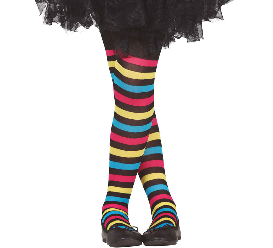 Translation missing: fr.Pantys de Rayas Multicolores Infantiles