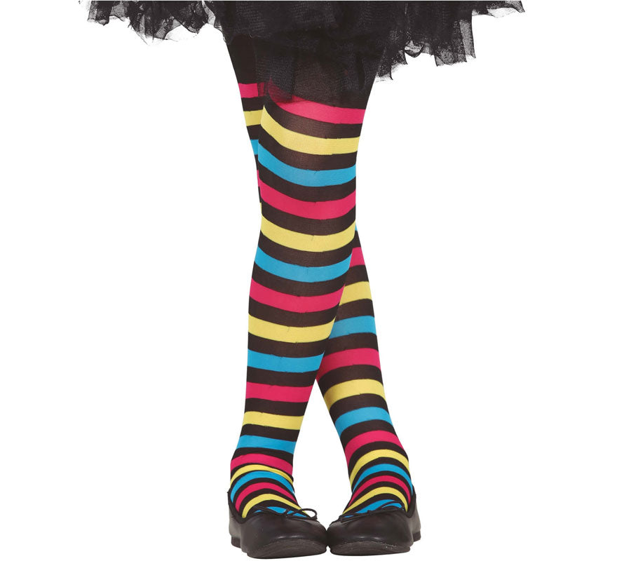 Translation missing: fr.Pantys de Rayas Multicolores Infantiles