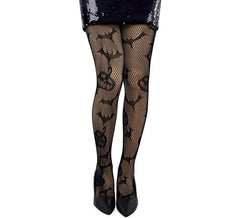 Collants résille citrouille pour adultes