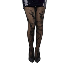 Collants résille serpent