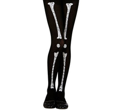 Collants squelette 70 DEN pour filles