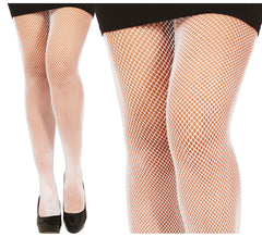 Bas collants adultes petite maille blanche