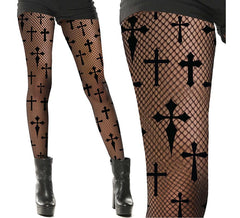 Collants à grille croisée pour femmes