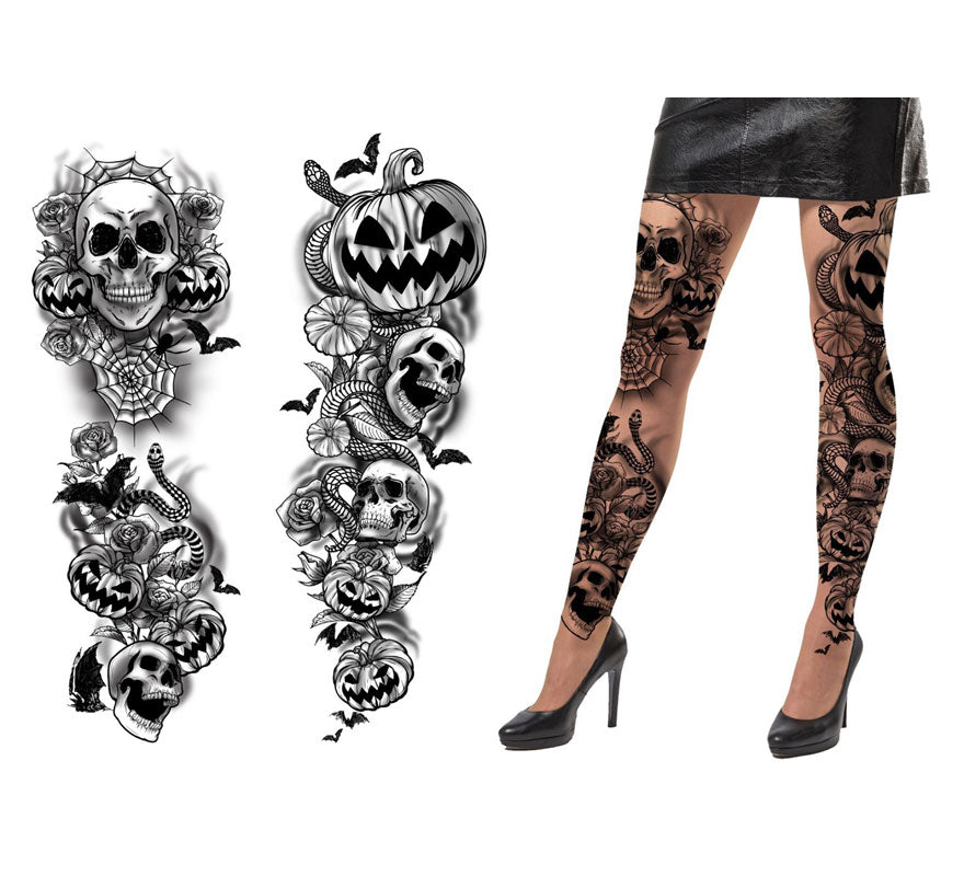 Translation missing: fr.Pantys Tatuajes Halloween