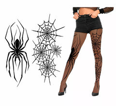 Collants araignée transparents