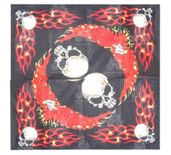 Crânes avec feu Foulard