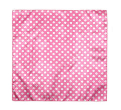 Écharpe à pois blancs 50x50 cm en différentes couleurs