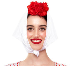 Echarpe sans fleurs Chulapa ou Madrileña de différentes couleurs 87x38 cm