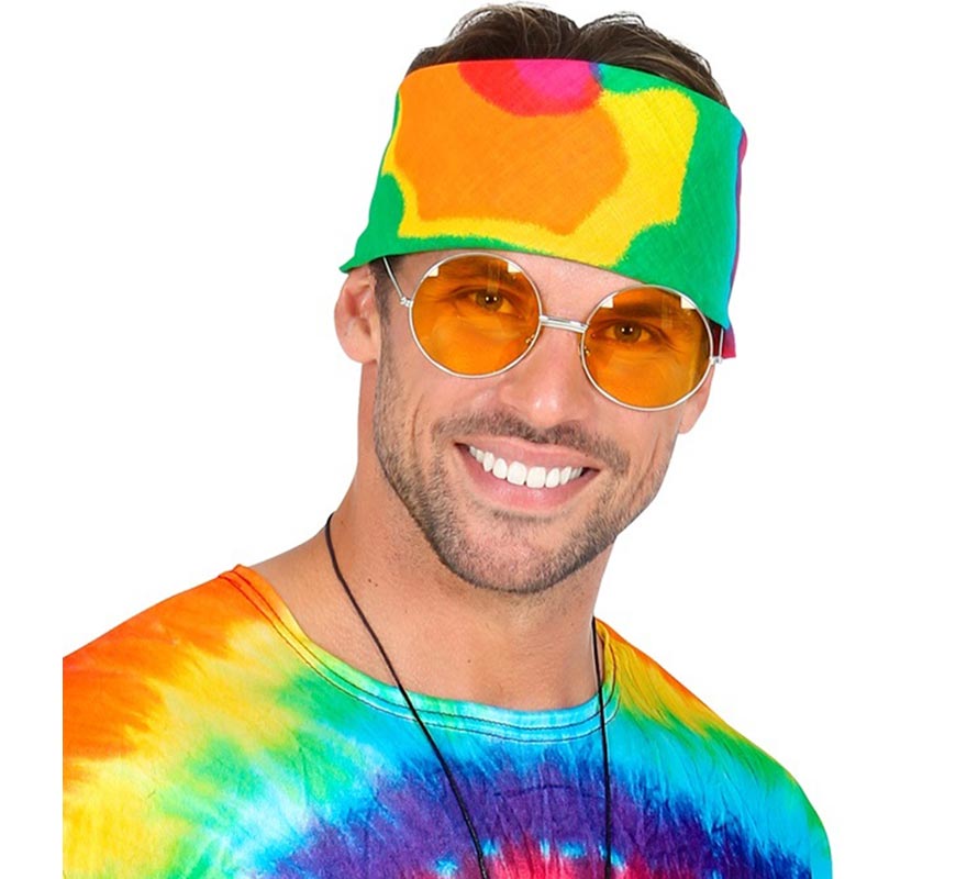 Translation missing: fr.Pañuelo Hippie Tie-Dye multicolor de 55x55 cm