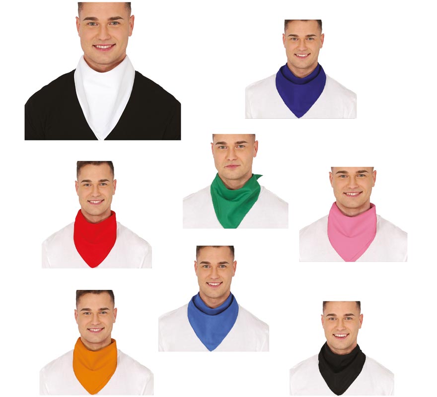 Translation missing: fr.Pañuelo cuadrado en varios colores de 54x54 cm