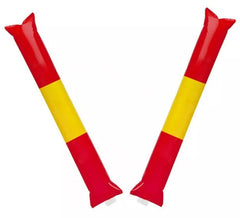 Paire de battants gonflables en plastique du drapeau espagnol