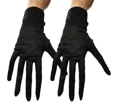 Paire de Gants Doigts Longs Adulte Noirs 35 cm