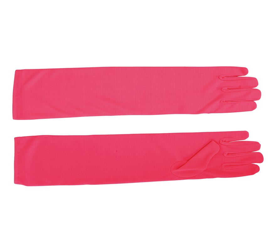 Translation missing: fr.Par de Guantes fucsia neón de 42 cm