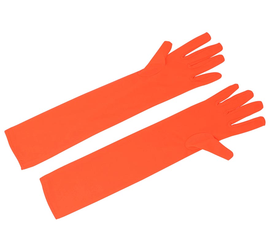Translation missing: fr.Par de Guantes naranja neón de 45 cm