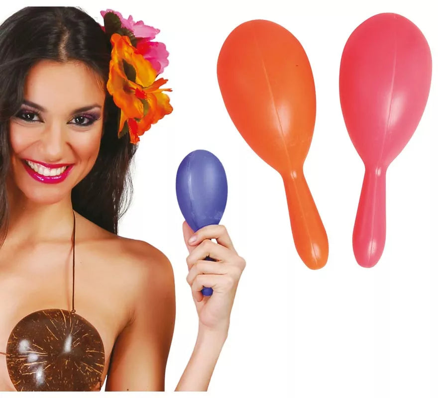 Translation missing: fr.Par de Maracas de 19 cm colores surtidos