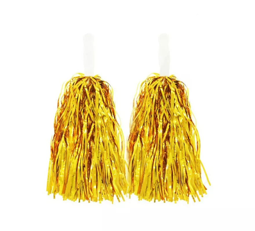 Translation missing: fr.Par de Pompones Brillantes con Mango en varios colores