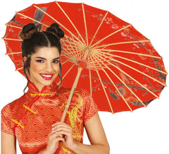 Parapluie japonais rouge de 82 cm