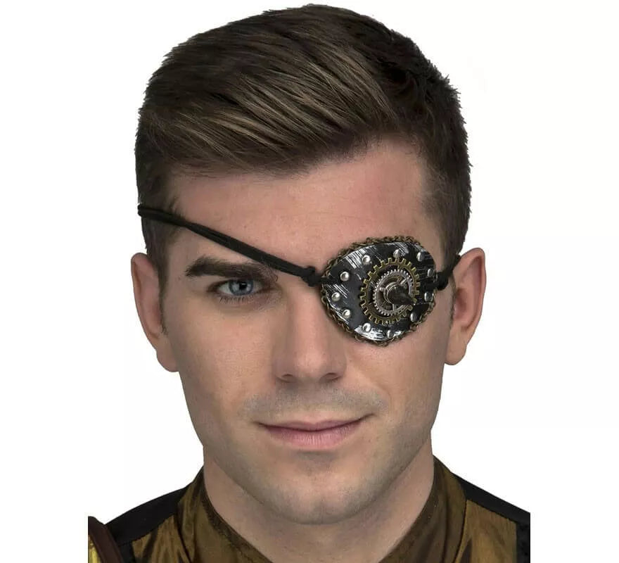 Translation missing: fr.Parche de Ojo Steampunk Plateado