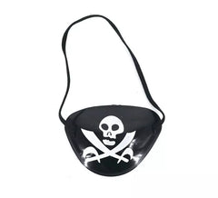 Patch pirate noir avec crâne foncé