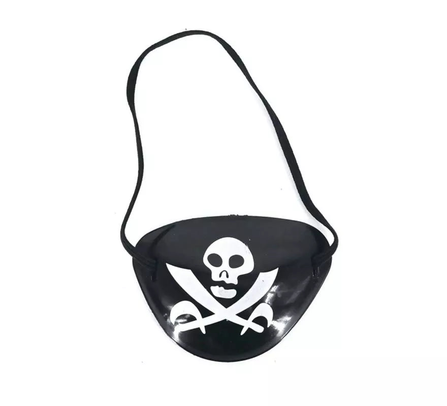 Translation missing: fr.Parche Pirata negro con calavera tenebrosa