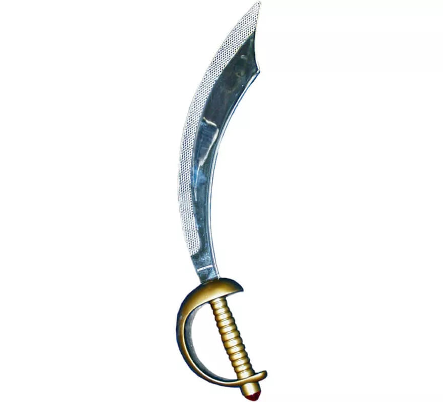 Translation missing: fr.Parche y Espada de Pirata plateados 46cm