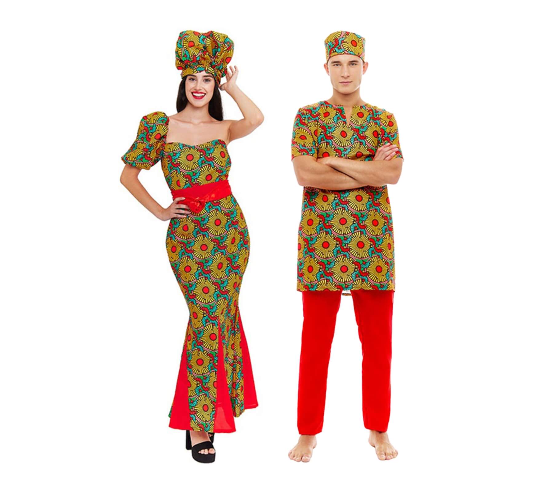 Couple avec imprimé africain
