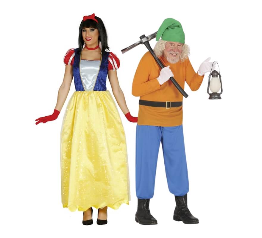 Couple de Blanche-Neige et nain